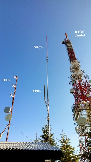 Maszty i anteny na Przehybie